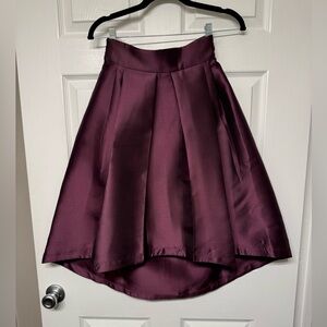 Chic Wish Plum Midi Skirt